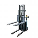 Pedestrian Stand On Pallet Stacker full electric pallet stacker reach walkie stacker