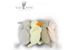 China Stuffed Loveable Soft Plush Toy Cushion Huggable Sleeping Duck Pillow supplier
