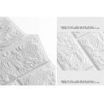 7mm White Foam Brick Wallpaper / 3d Brick Stone Wall Sticker 700mm width for sale