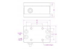 China 0-50kg Tension And Compression Load Cell With Flanged Mounting Surface supplier