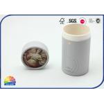Silver Round Paper Tube With Special Desigm Craft Tube Luxury Product Packaging for sale