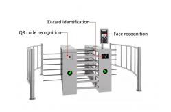China Two Way Revolving Door Half Height Turnstile Access Control System DC24V supplier
