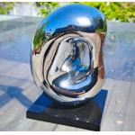 Modern Small Stainless Steel Sculpture For Indoor Decoration for sale