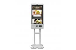China Cashless Restaurant Ordering Kiosk HDMI Self Service Order Machine supplier