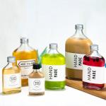OEM PB Free Flat Crystal Glass Bottles 500ml For Vodka Beverage Juice for sale