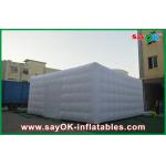 Large Inflatable Tent Portable Giant White Nylon Cloth Inflatable Air Tent , 3m Channel for sale