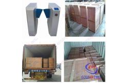China Pedestrian waist height turnstiles remote controls wireless alarm system supplier