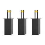 PLC Led Lighted Hydraulic Pneumatic Rising Bollard SS304 IP68 for sale