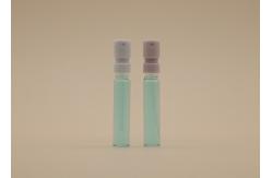 China Snap On Refillable Empty Glass Perfume Bottle Unique For Cosmetic Packaging supplier