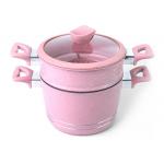 Kitchenware LFGB 18cm Belly Shaped Couscous Steamer Pots for sale