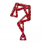 Multi Colors Magnetic Plastic Building Shapes Question Mark Educational Blocks for sale