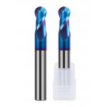 Nano Coating CNC Tool 2 Flute Tungsten Carbide Ball End Milling Cutter for Aluminum Alloy End Mills for sale