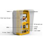 Half Outdoor Wall Mounted Self Service Payment Commercial Kiosk With Printer for sale
