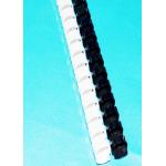 Roud / Oval Shape Binding Materials Pvc Plastic Comb 6mm To 50mm Pitch 12.7mm for sale