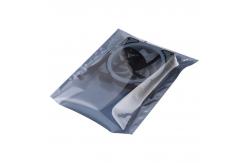 China 0.075mm ESD anti static package Zipper Open Top Aluminum Back Seal supplier