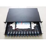 12 Core LC Duplex Adapters Rack Mount Fiber Optic Patch Panel Sliding Type for sale