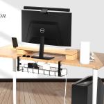 Sturdy Carbon Steel Wire Organizer Tray for No Drilling Under Desk Cable Management for sale