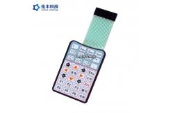 China Matte Surface Waterproof Flat Membrane Switch Panel Silkscreen Printing supplier