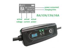 China Black TPU 5m Portable EV Fast Charger With Touch Screen Change Current supplier