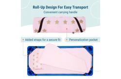 China Modern Nap Mats For Preschool Soft Cotton Blend With Pillow Elastic Straps supplier