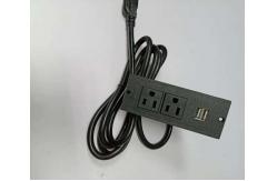 China ABS Fire Protection Conference Table Socket / Furniture Tabletop Outlet Box supplier