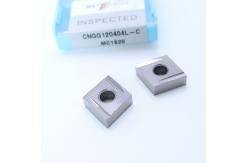China Metal Ceramic Lathe Inserts , Silver CNC Machine Insert CNGG120404L-C MC1020 supplier