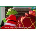 Promotional Inflatable Christmas Decoration With A Dog , Oxford Cloth or PVC for sale
