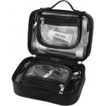 Multifunctional Transparent Double Travel Cosmetic Bag Case Waterproof Open Storage