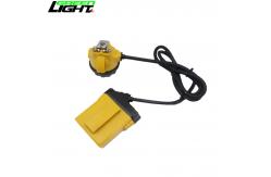 China 25000lux Rechargeable Mining Cap Lamps 800mA 348lum Corded Miner Headlamp supplier