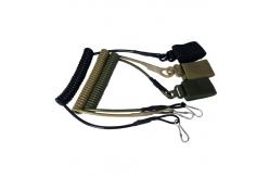 China Duty Belt Loop Coiled Tool Lanyard Tactical Coiled Pistol Retention Lanyard supplier