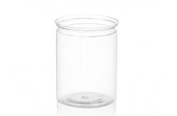 China Custom Clear Plastic Cylinder , Transparent PET Easy Open Tube Food Cans supplier