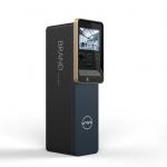 Parking payment kiosk with cash acceptor and card reader