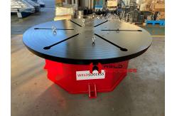China Horizontal 10T Welding Positioner Turntable With Hand Control Box supplier