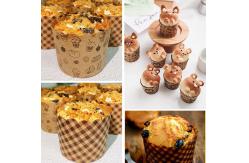 China Jumbo Kraft Paper Cake Baking Cup Rk Bakeware Cupcake Muffin Liners supplier