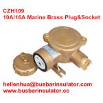 10A/16A marine brass plug&socket CZH101 waterproof socket handware in bulk