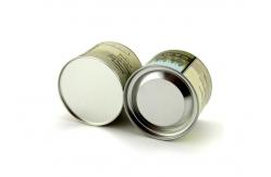 China Custom Mini Kraft Paper Composite Cans With Tinplate Lid and Bottom supplier