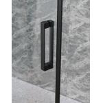 Stylish  Shower Enclosure With Black Aluminium And Clear Glass