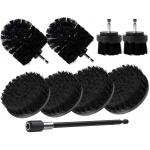 13cm Black Power Scrubber Drill Brush Set 9pcs Clean Car Cleaning for sale