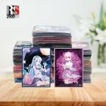 Holographic Yugioh MTG Trading Card Sleeves Flat Pocket Bag Customized Logo for sale
