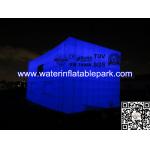 Double Layer Inflatable Lighting Tent / LED Inflatable Cube Tent , Waterproof