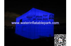China Double Layer Inflatable Lighting Tent / LED Inflatable Cube Tent , Waterproof supplier