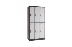 China Public Place 169CM Metal Storage Wardrobe With Lock Steel Locker supplier