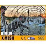 BTO 10 Type Razor Wire With Hot Galvanized High Grade Security For Military Fields for sale