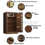 Dual Alarm Electronic Lock Safe Box For Office Security H800mm YB/N7-80 for sale