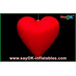 Night Inflatable Led Heart Lighting Decoration For Advertising for sale