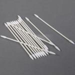Customization Electronic Lint Free Buds Paper Handle Cleanroom Pointed Cotton Long Cleaning Swab for sale