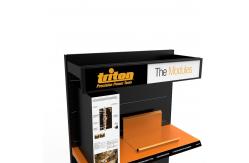 China Customized Metal Tool Display Rack Saw With LED Lights supplier