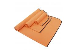 China Orange Microfiber Super Absorbent Towel Swimming Personalized Gym Towels supplier