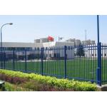 Blue Color Powder Coating Picket Top 1.2x1.8m Tubular Steel Fence for sale
