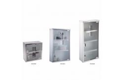 China Empty Medical First Aid Wall Mounted Cabinet With Lock And Keys 2 Shelves supplier